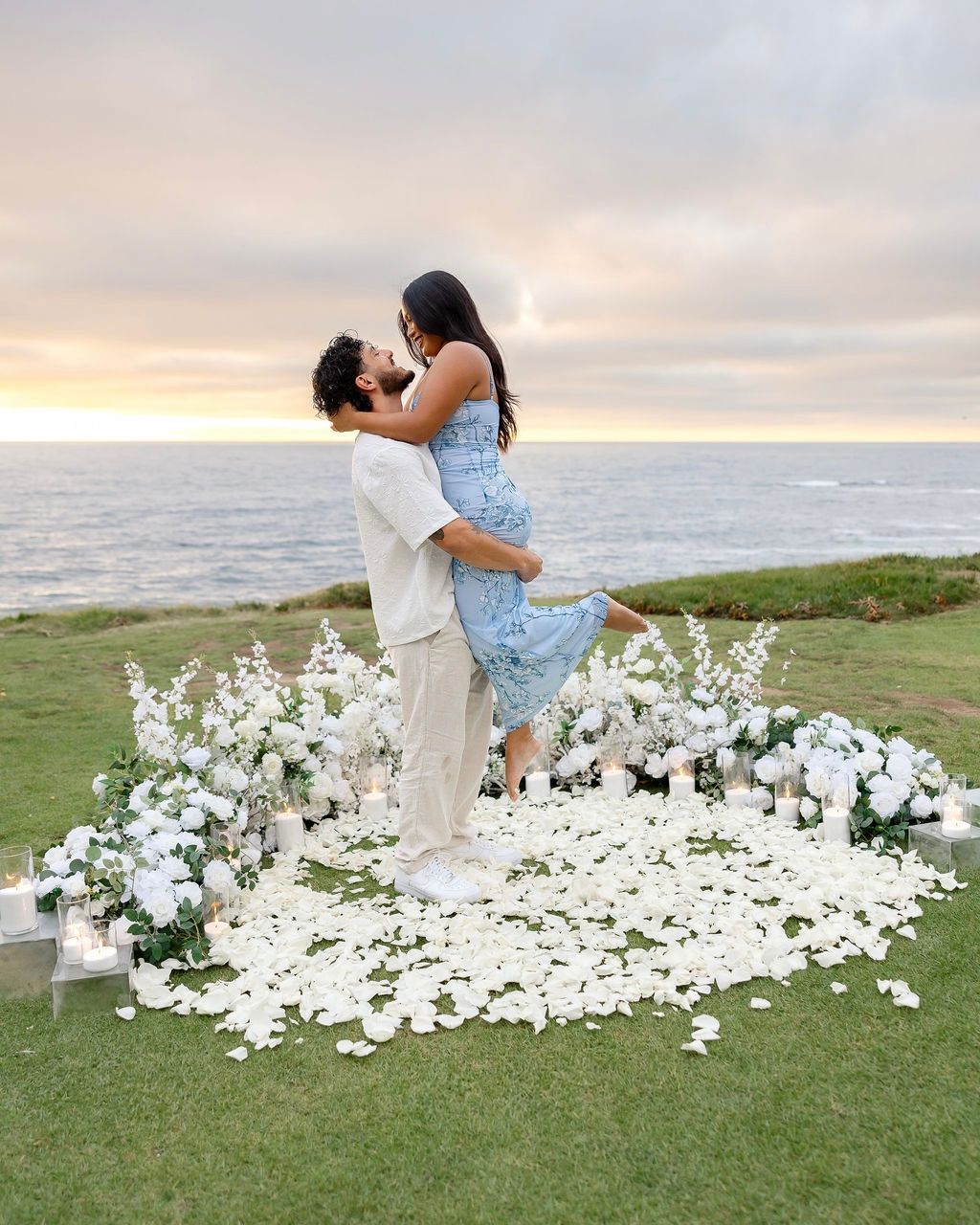 Picnic Memories  White blooms proposal 